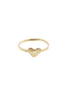 Yayoi Forest Hammered Heart Ring