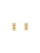 Ylang 23 Medium Tori Earring With Diamonds- Yellow Gold
