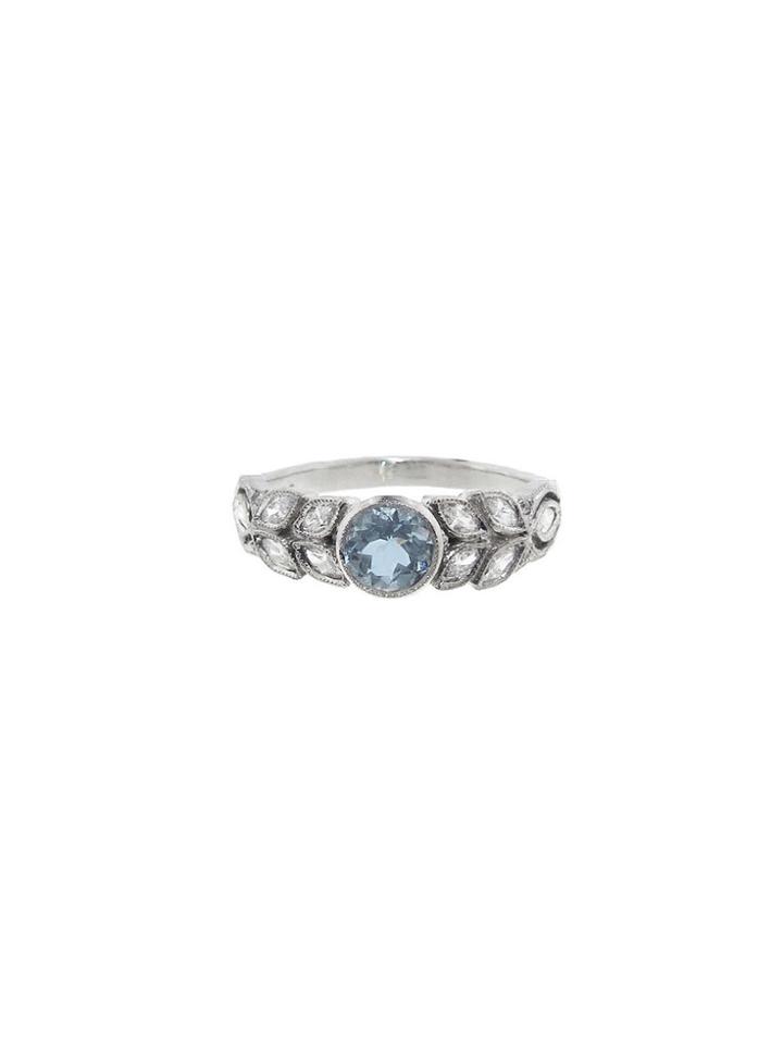 Cathy Waterman Small Aquamarine Garland Ring