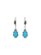 Cathy Waterman Turquoise Arabesque Frame Earrings