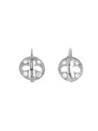 Cathy Waterman Small Four Petal Cut Out Earrings - Platinum