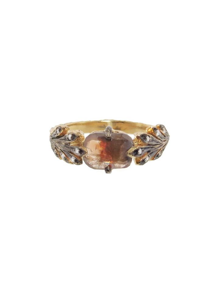 Cathy Waterman Golden Rustic Diamond Ring - 22 Karat