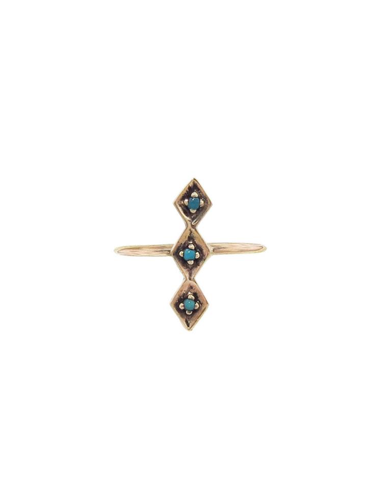 Workhorse Soubrette Ring With Turquoise
