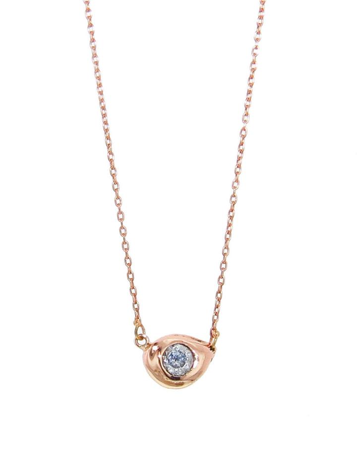 Ten Thousand Things Diamond Bean Necklace - Rose Gold
