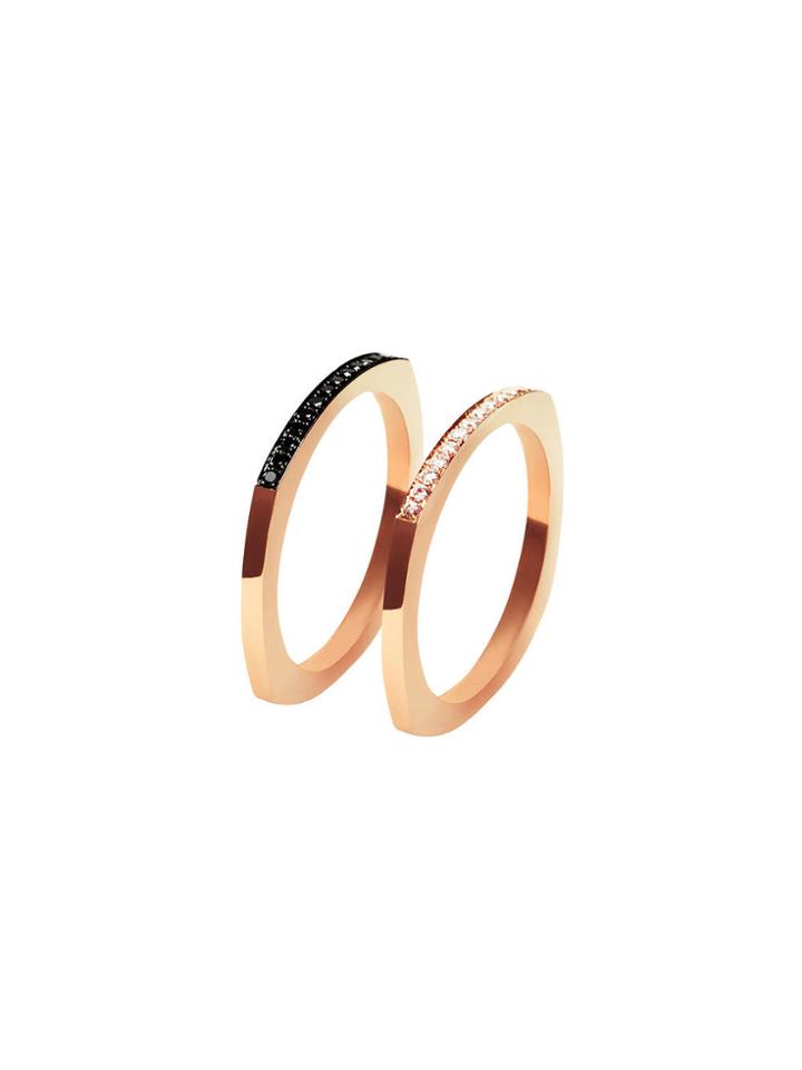 Ylang 23 Naomi Ring - Rose Gold With Diamonds