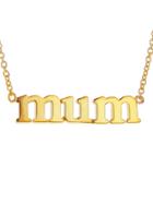 Jennifer Meyer Mum Statement Necklace - Yellow Gold