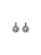 Sethi Couture Short Oxidized Cluster Earrings