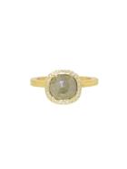 Todd Reed Rose Cut Yellow Diamond Solitaire Ring In Yellow Gold