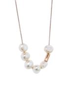 Ginette Ny Pearl And Straw Necklace