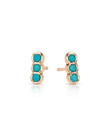 Ginette Ny Fallen Sky Turquoise Strip Studs
