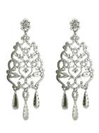 Laurent Gandini Three Drops Chandelier Earrings - Sterling Silver