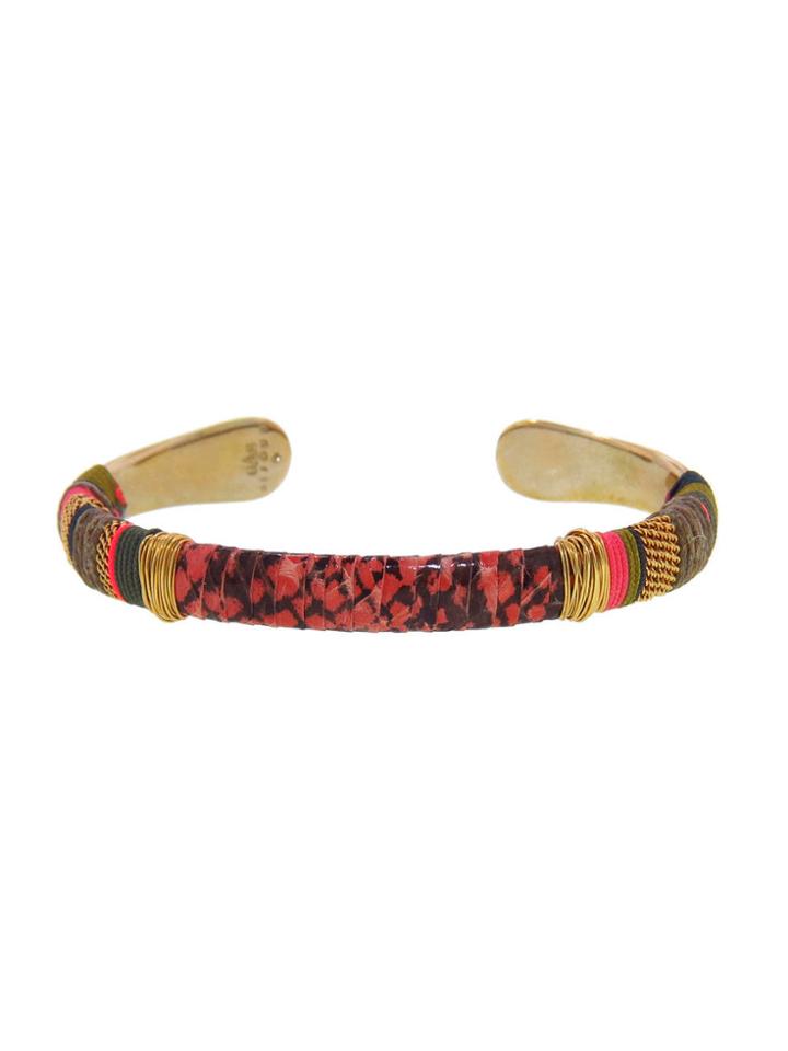 Gas Bijoux Pink Python Massai Cuff