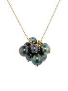 Ten Thousand Things Large Molten Cluster Tahitian Necklace - 18 Karat Yellow Gold
