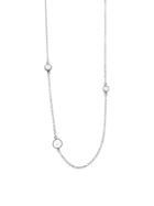 Finn Rose Cut Bubble Necklace - White Gold