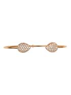 Jemma Wynne Pave Diamond Pear Dome Stacking Bangle - Rose Gold