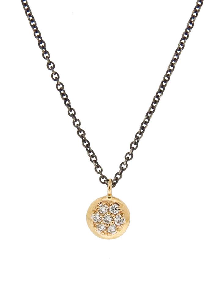 Jamie Joseph Large Hydrangea Pendant With Diamonds