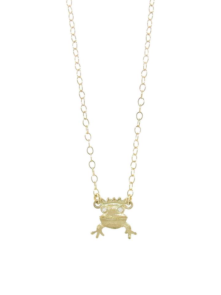 Ylang 23 Frog Prince Pendant With Diamonds