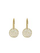 Irene Neuwirth Pave Diamond Circle Earrings - Yellow Gold