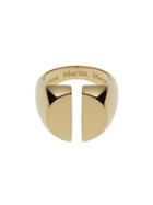 Maison Margiela Large Yellow Gold Chevali?re Split Ring - 14x12mm Table