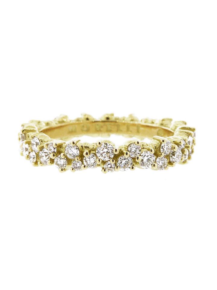 Paul Morelli 4mm Confetti Ring With White Diamonds - Yellow Gold