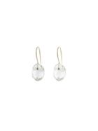 Bruml Small Crystal Oval Earrings