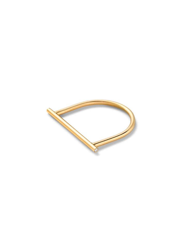 Monique Péan Rod Ring With Diamonds