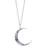 Andrea Fohrman Large Blue Sapphire Luna Pendant