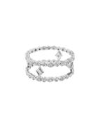 Cathy Waterman Tiny Double Marquis Band - Designer Platinum Ring