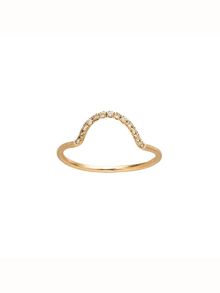 Wwake Micropave Small Arc Ring