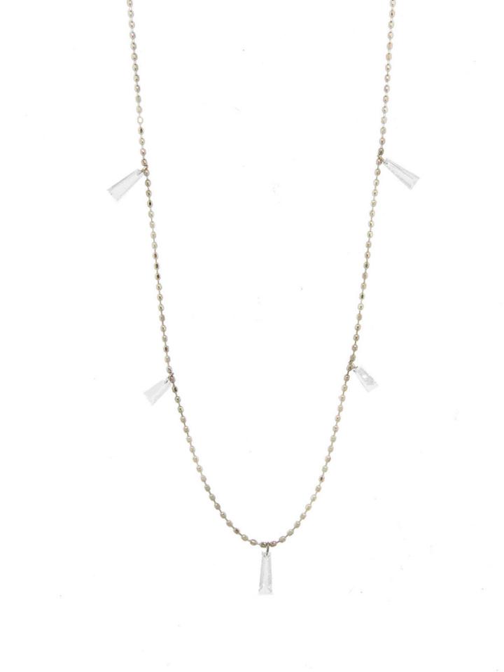 Kataoka Baguette Diamond Fringe Necklace - Yellow Gold