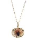 Cathy Waterman Dendritic Quartz Charm On Spanish Chain