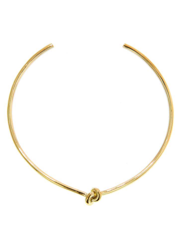 Jennifer Fisher Knot Choker - Designer Yellow Gold Necklace
