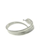 Annette Ferdinandsen Textured Feather Bangle - Sterling Silver