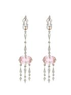 Cathy Waterman Kunzite Raindrop Earrings - Platinum