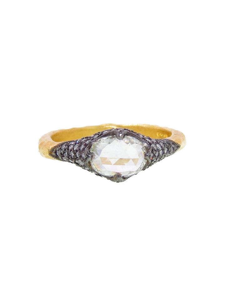 Cathy Waterman Grey Moghul Diamond Ring - 22 Karat Gold
