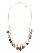 Ara Collection Multi Color Stone Charm Necklace