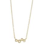 Yasuko Azuma Four Diamond Cluster Necklace - Yellow Gold