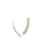 Jade Trau Diamond Luna Ear Cuffs - Yellow Gold