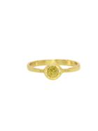 Yasuko Azuma Modern Yellow Diamond Ring In Yellow Gold
