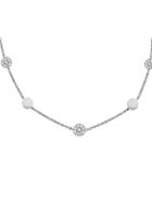 Jennifer Meyer Diamond Circle Chain Necklace - White Gold