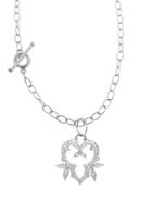 Cathy Waterman Thorn Heart Pendant With Diamonds - Platinum