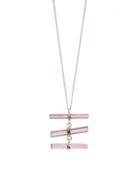 Melissa Joy Manning Triple Pink Tourmaline Stick Necklace