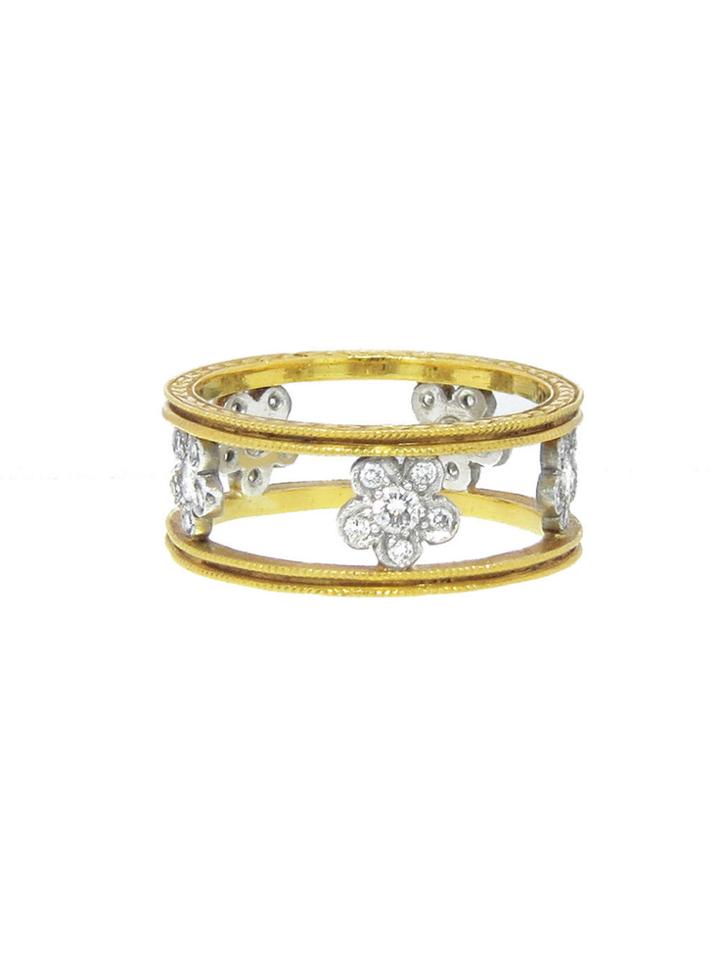 Cathy Waterman Suzanne's Ring - 22 Karat Gold Platinum