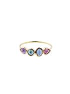 Perle De Lune Purple Multistone Mosaic Ring