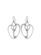 Annette Ferdinandsen Large Sea Shell Slice Drop Earrings - Sterling Silver
