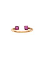 Jemma Wynne Priv? Open Ruby Stacking Ring - Rose Gold