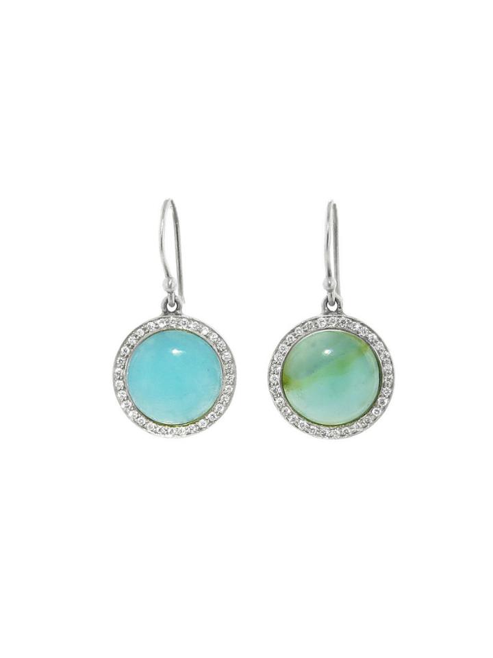 Monique Péan Opal Cabochon Drop Earrings With Diamonds