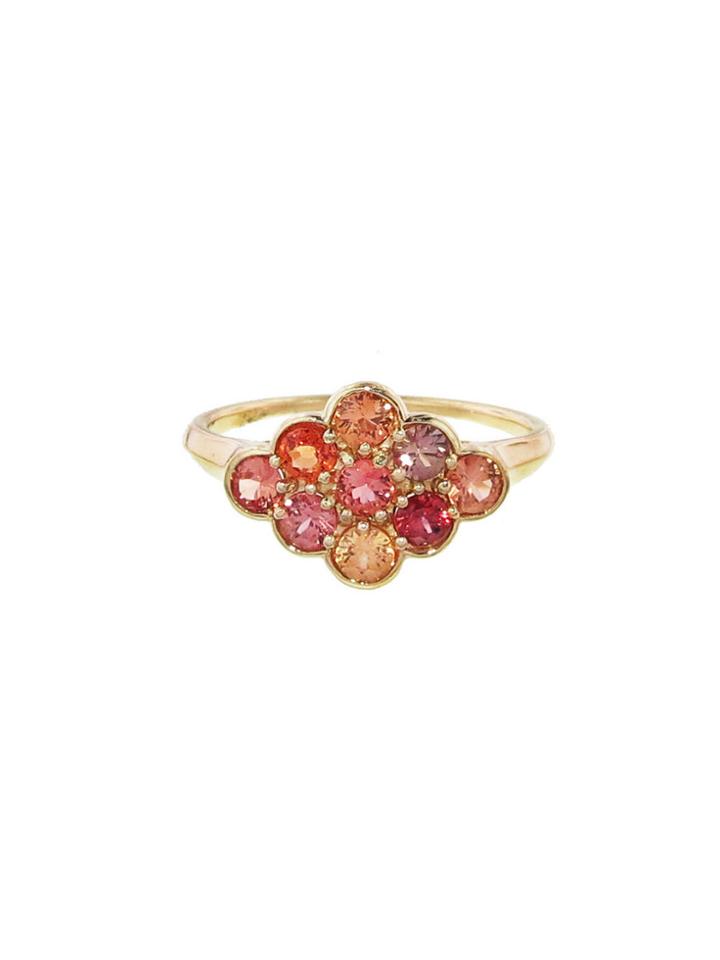 Lori Mclean Mixed Sapphire Nine Stone Ring