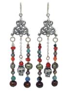 Catherine Michiels Mixed Stone Gypsy Earrings With Tres Petit Bob