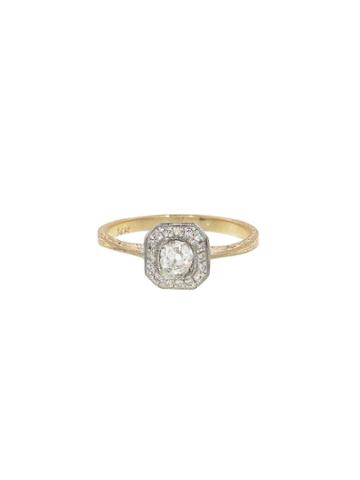 Lori Mclean Old Mine Cut Diamond Deco Ring